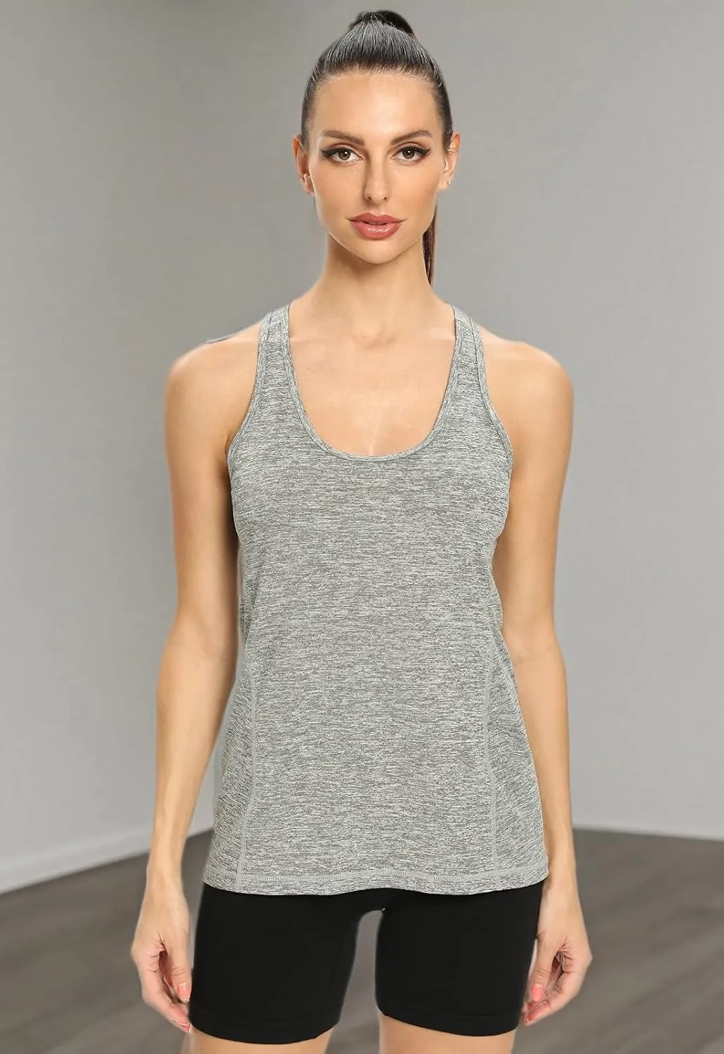 Vislivin Workout Tank Tops for Women Racerback Athletic Tanks Running Exercise Gym Tank Top - 4 Packs