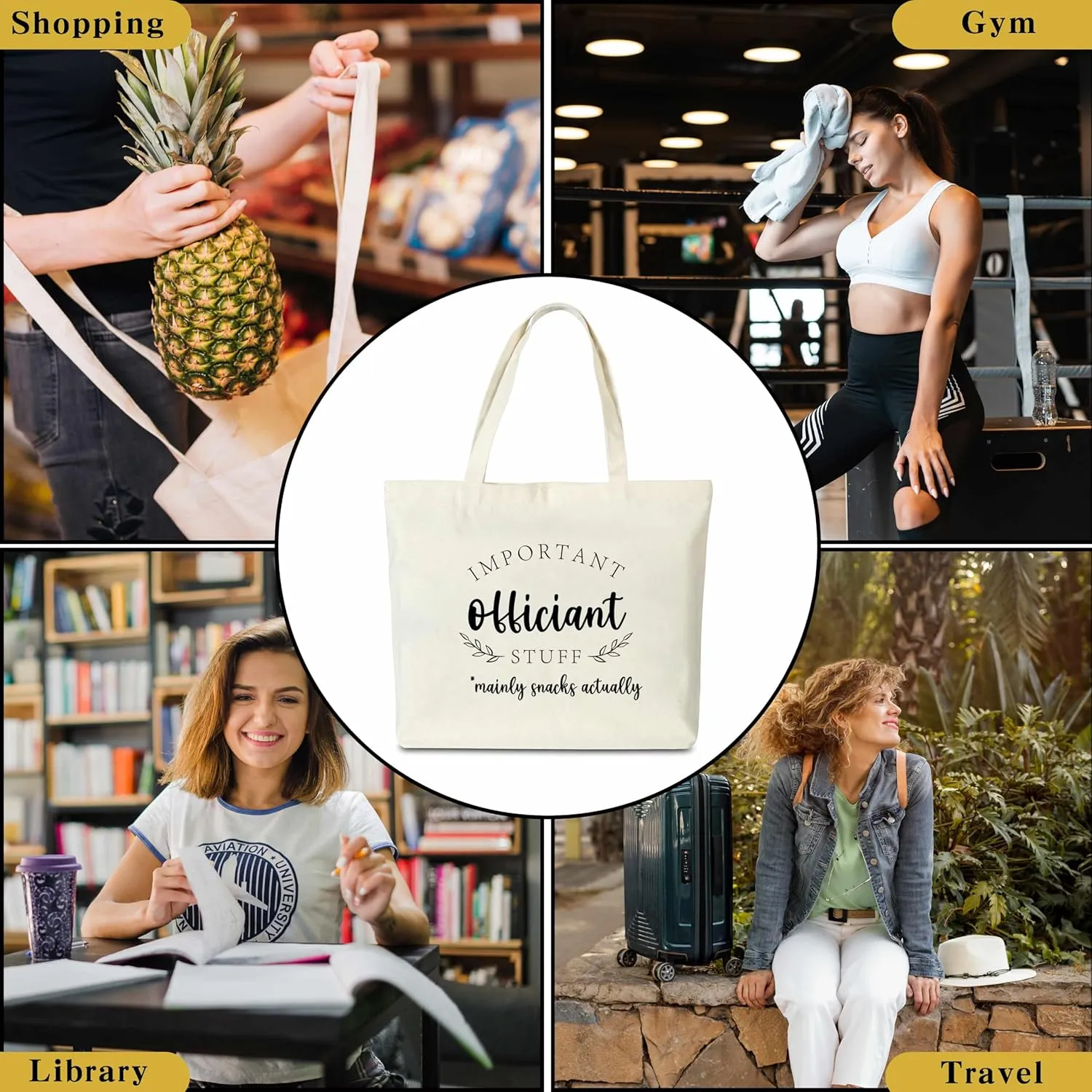 Wedding Appreciation Gift Important Stuff Tote Bags for Bachelorette Party Engagement - I01-I06