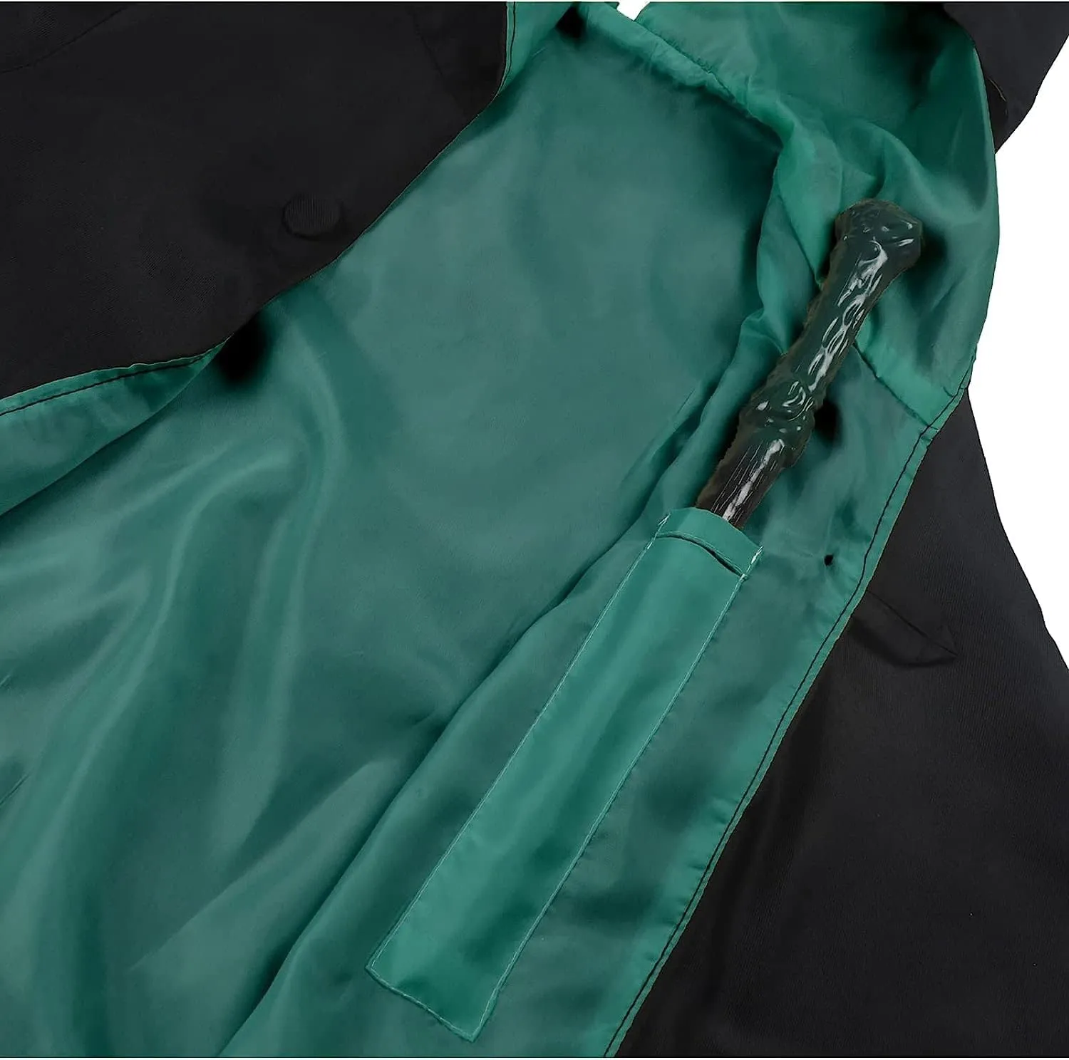 Wizard Costume for Teens & Adults - Wizard Robe with Accessories Set for Halloween Cosplay, Themed Parties