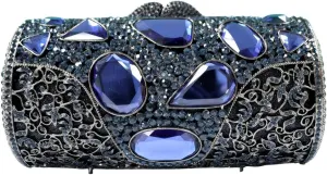 Women Rhinestone Fancy Purse Crystal Evening Bag with Removable Chain Clutch Purse for Homecoming Accessories Prom