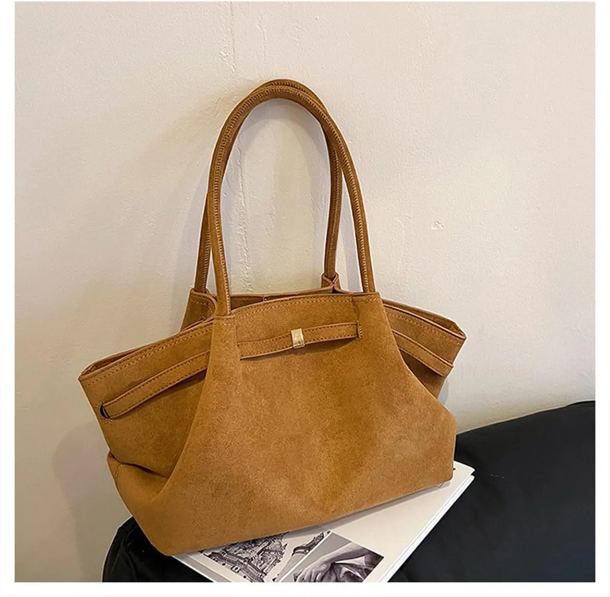 Women Suede Handbags Fashion Retro Suede Hobo Bags, Hand Wallets, Tote Bags, Crossbody Bags