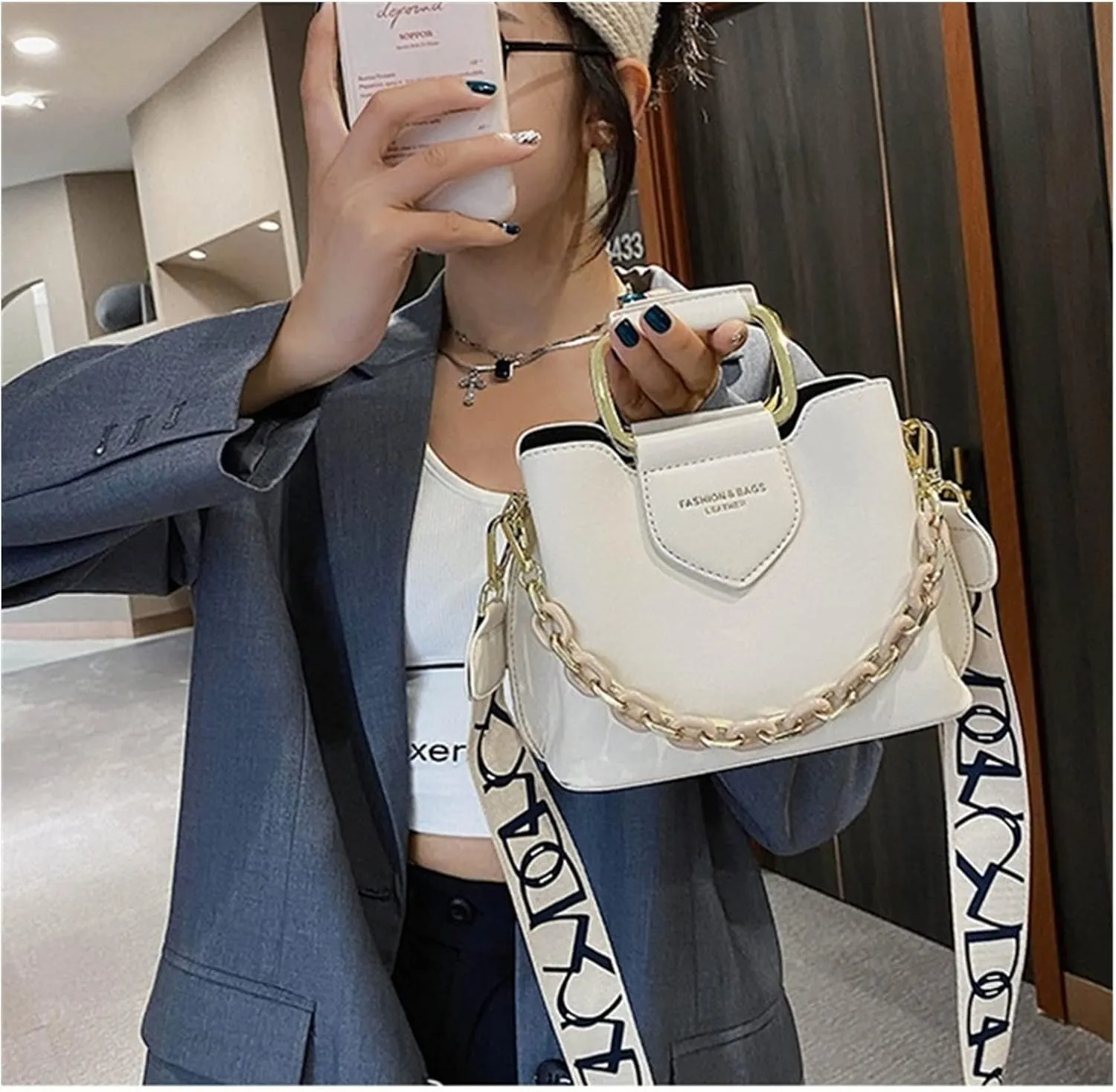Women Top-handle Mini Bucket Bag Luxury Design Handbags Quality Leather Messenger Shoulder Crossbody Bag For Women(Orange)