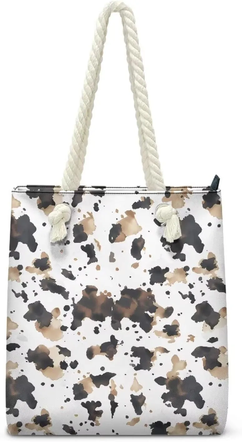 Women Tote Bags, Large Beach Bag with Zipper Beach Tote Bags Handbag Weekender Bags for Travel Vacation