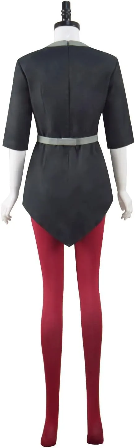 Womens Amity Blight Cosplay Costume Outfit Cloak Dress Jumpsuit with Accessories Halloween Suits