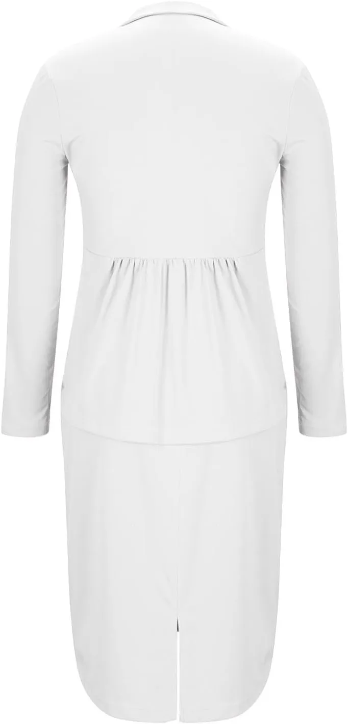 Womens Suits 2 Piece Set Business Skirt Suit Set Long Sleeve Blazer and Skirt Suit Set Casual Work Office Outfits