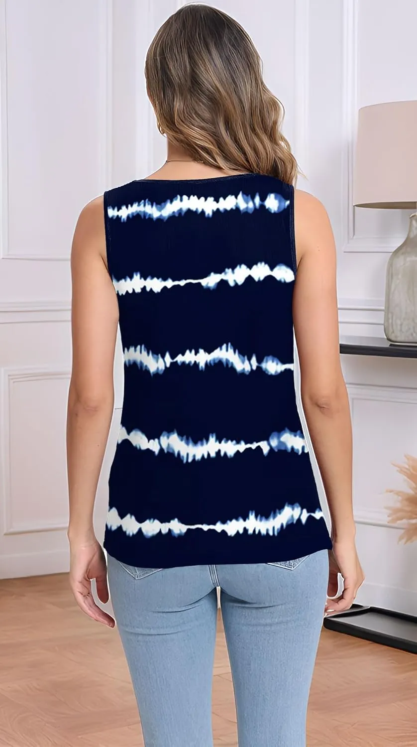 Womens Summer Tops Seashell V Neck Sleeveless Textured Tank Tops Dressy Knit 2025 Cute Basic Blouses Shirts
