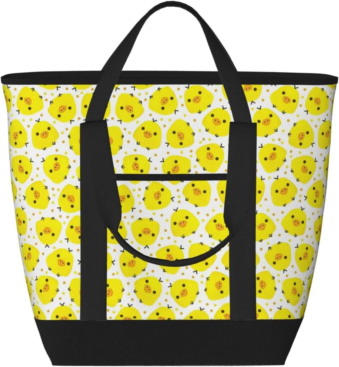 YELLOW chicken Women's tote bags and reusable women's beach bags are suitable for travel insulation and cooling bags.