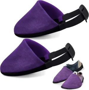 Zhanmai Bowling Shoe Slide, 2 Pack/ 1 Pair Adjustable Sole Cover Sock with Elastic Band Fit Most Men Women Shoes Bowling Accessories for Playing Ball Dancing, L